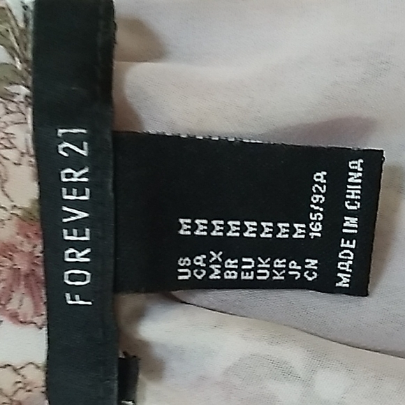 Forever 21 Floral Sleeveless Mini Sun Dress. Size Medium - Picture 10 of 10